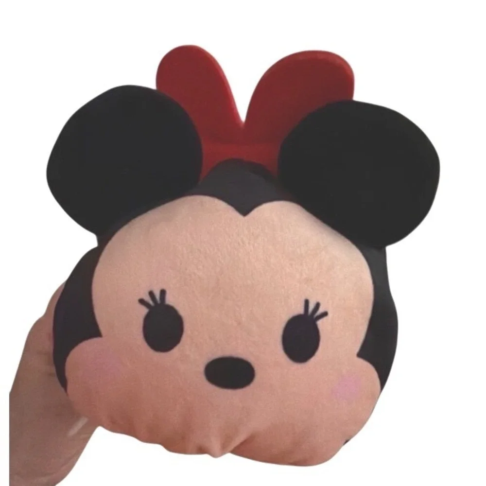 Disney‎ Tsum Tsum Minnie Mouse Kids Medium Red Excellent Stackable Plush Toy